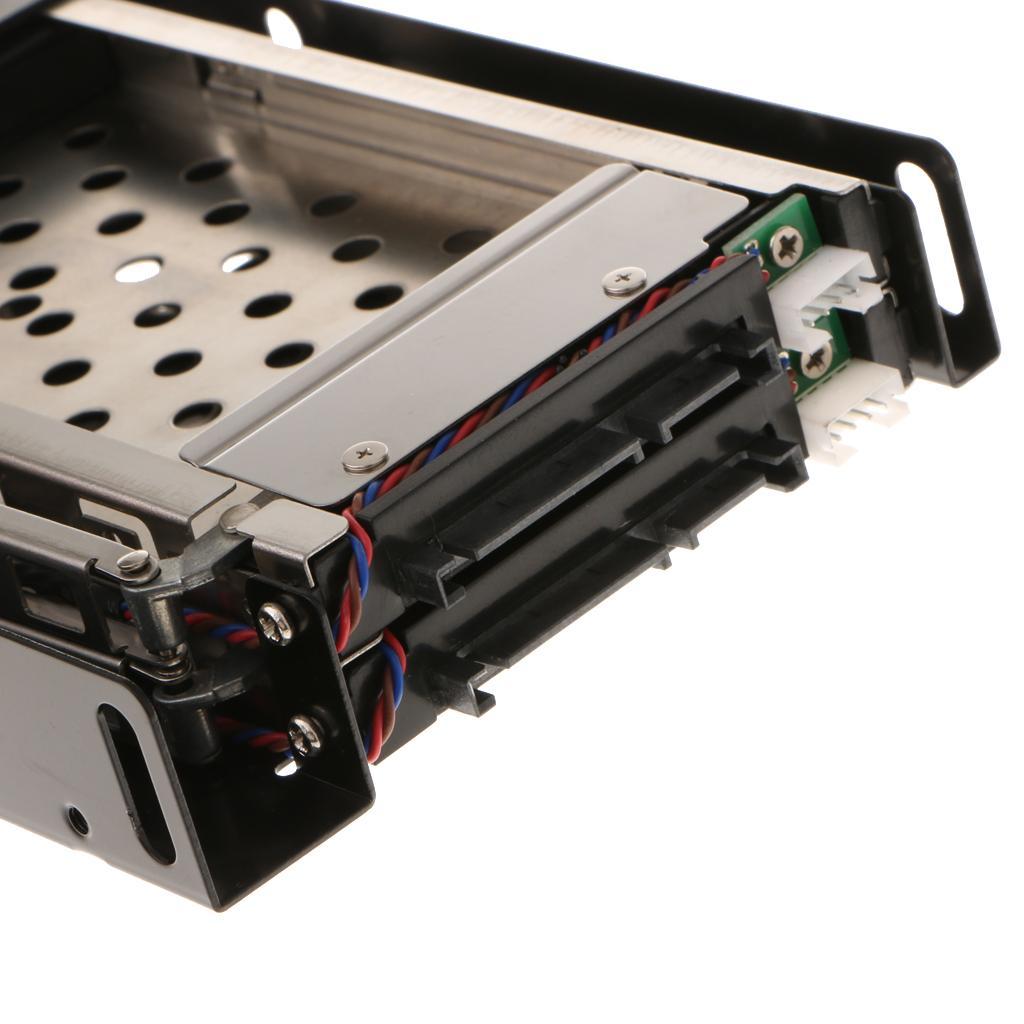 2.5'' Trayless Hot Swap SATA Mobile Rack Backplane Dual Drive SATA Enclosure