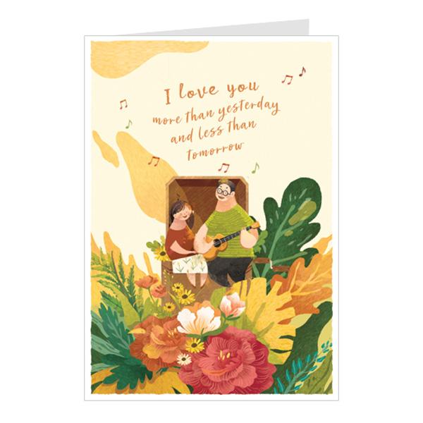 Thiệp tình yêu, love card - Thiệp Greenwood 10x15cm - LU35