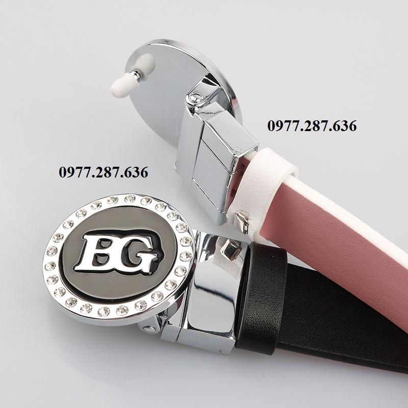 Thắt lưng golf nữ BG dây lưng thời trang thể thao chất da PU cao cấp bản 4x110cm TL037