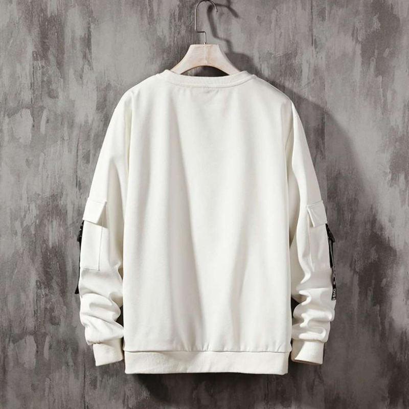Fashion Men's Long-Sleeved Sweatershirt Round Neck Loose Bottoming Pullover