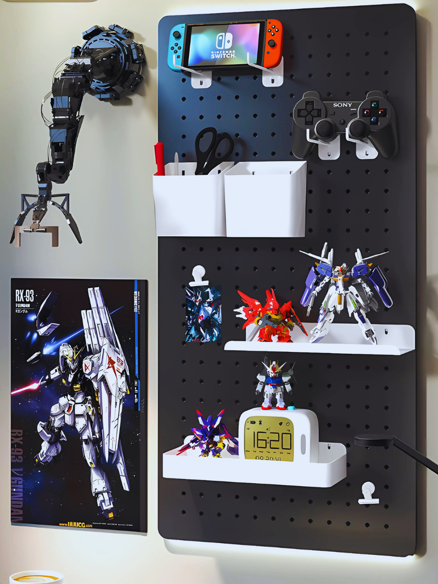 Bảng lỗ Pegboard decor gaming Dola Home để bàn phím, tay cầm chơi game, mô hình anime, setup bàn làm việc gọn gàng phong cách chất - Hàng Việt Nam chính hãng chất lượng cao