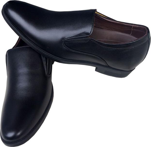 Giày nam tăng chiều cao đen da bò cao cấp TH - GT025