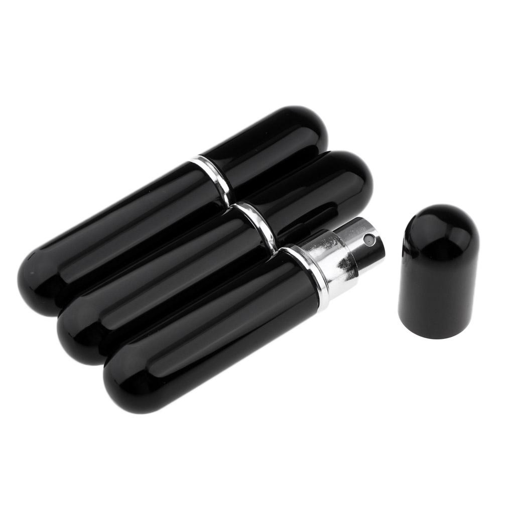 3x 5ml Empty Glass Spray Bottle Pump Fine Mist Perfume Atomizer