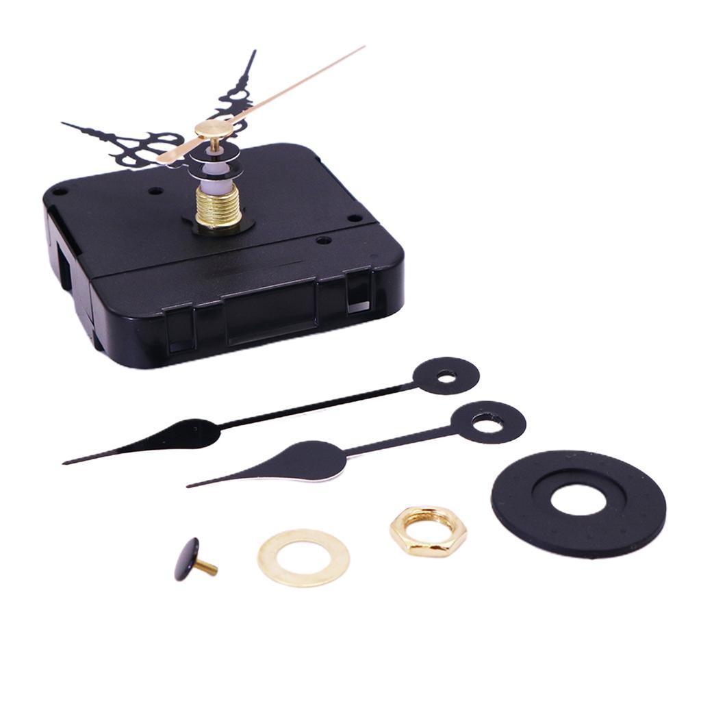 2x 1 Set Silent DIY Small Wall Clock Movement Repair Tool with 4 Long Pointers