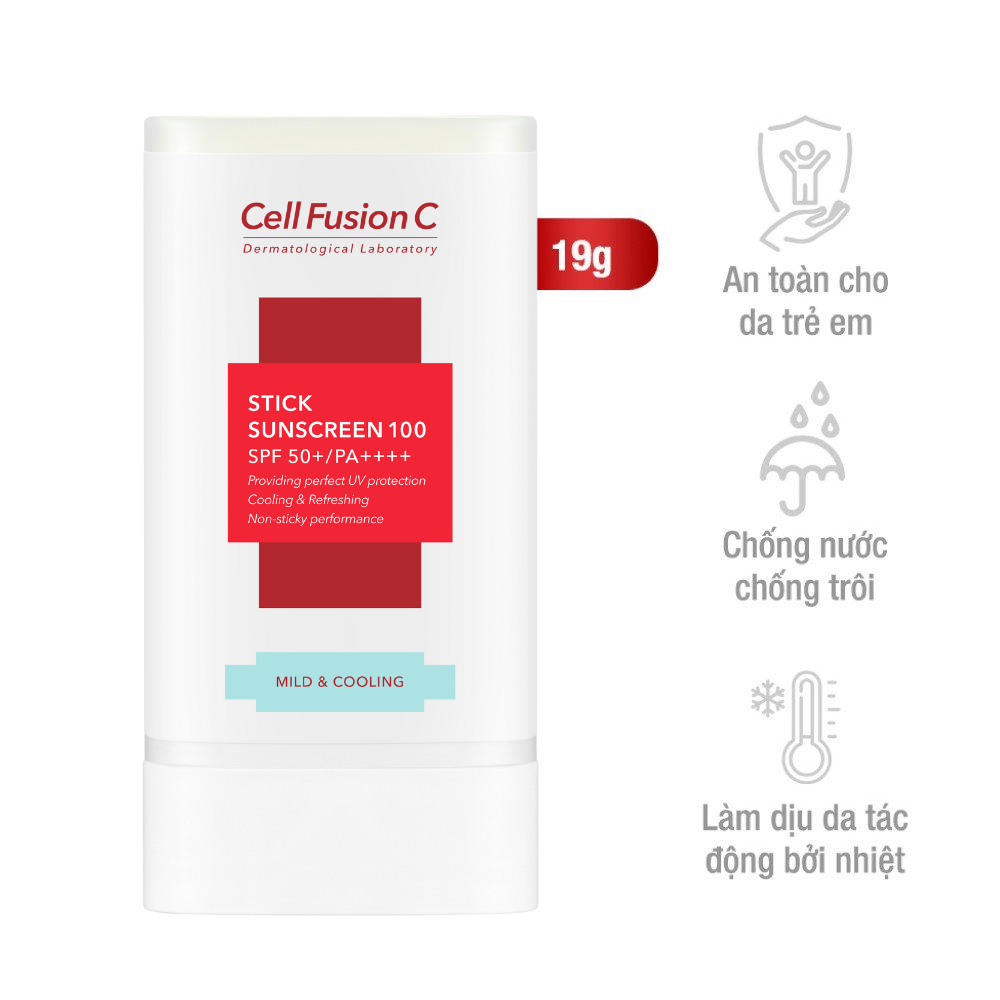 Sáp Chống Nắng Dạng Thỏi Cho Mọi Loại Da Cell Fusion C Stick Sunscreen 100 SPF 50+/PA++++ (19g)