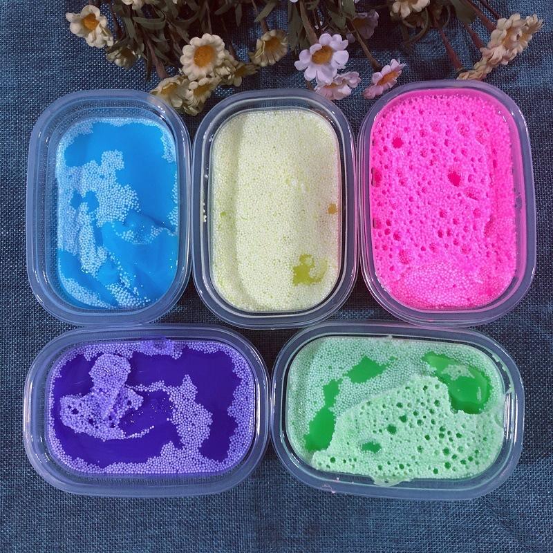 Slime sữa chuối - Banana milk slime - Basic slime - Hương chuối - Đồ chơi xả stress