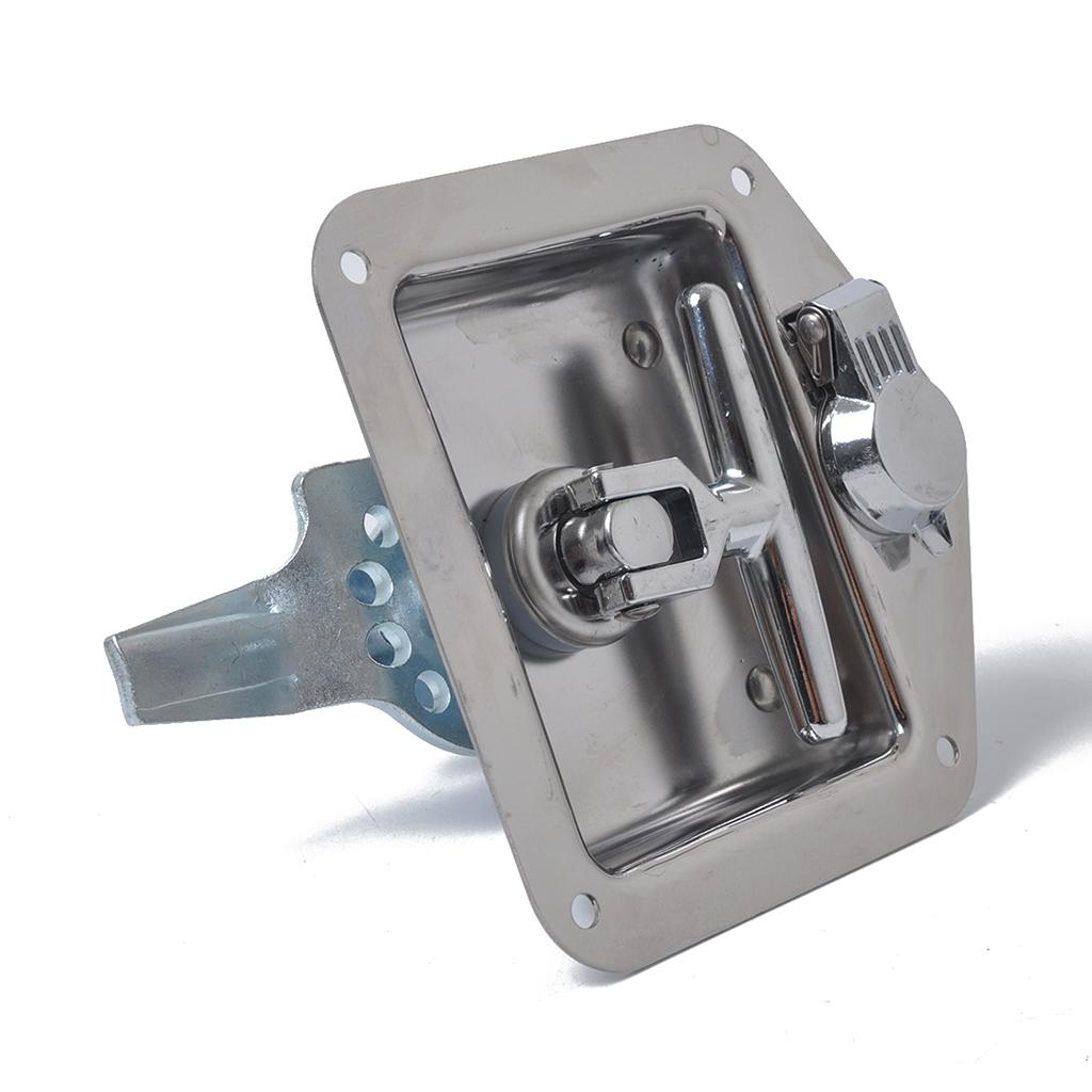 Handle Lock Tool Box for Truck Trailer Stainless Steel Folding T Shape