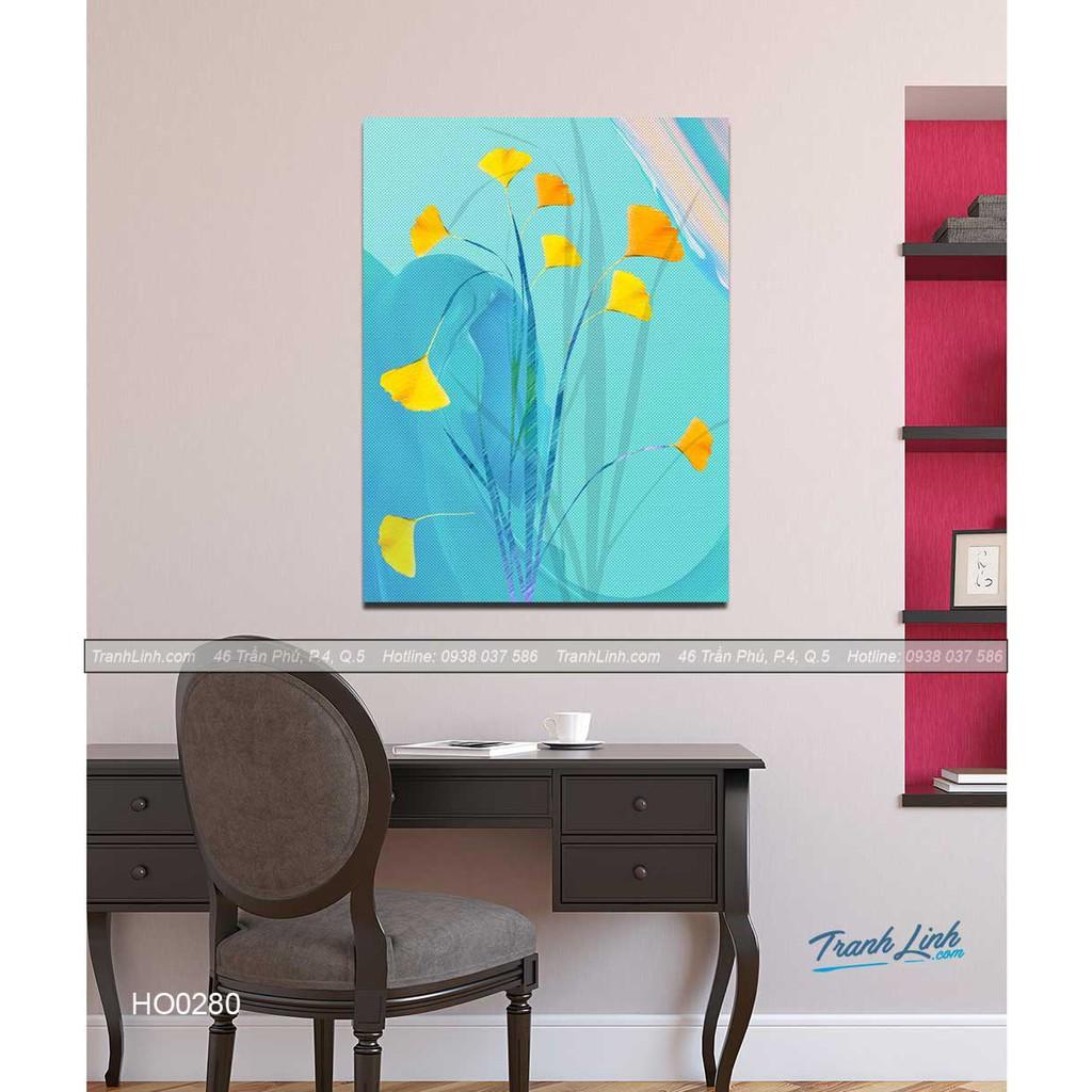 Tranh Canvas hoa treo tường trang trí phòng khách