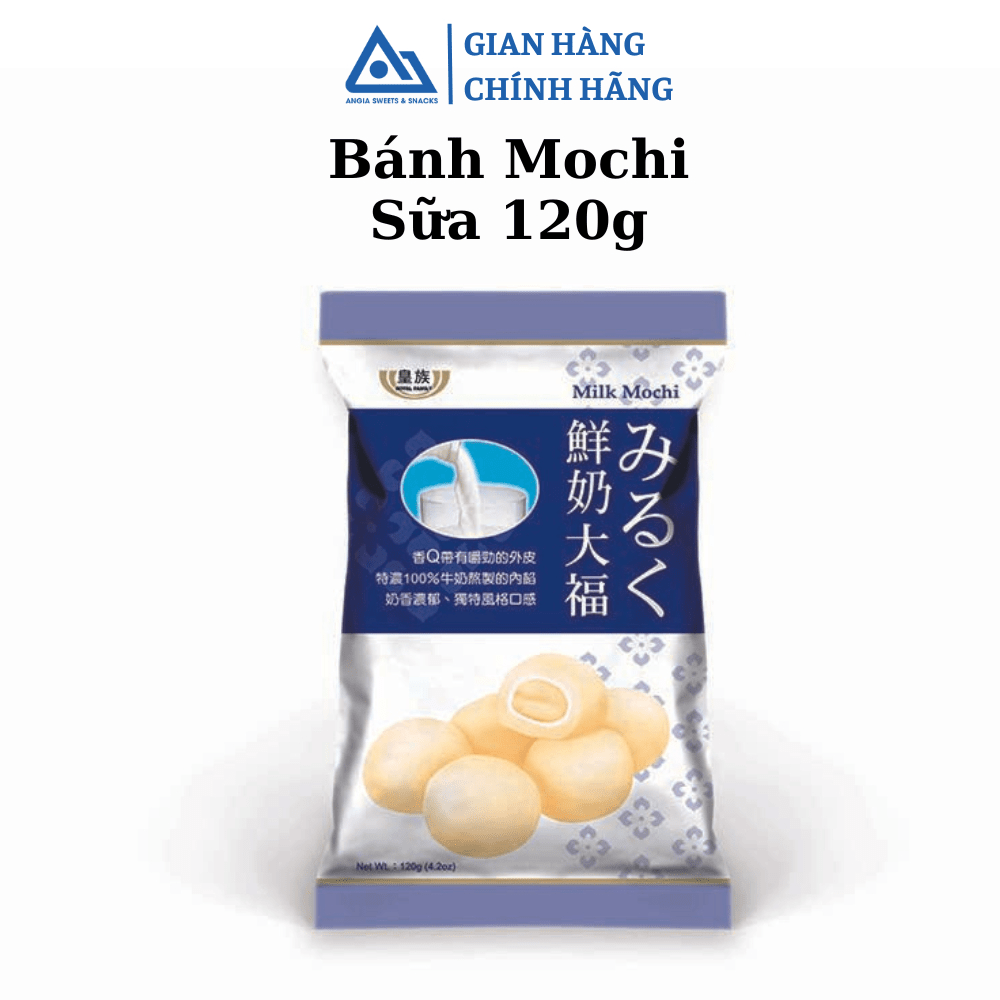 Bánh mochi Đài Loan Royal Family 120g mềm dẻo dinh dưỡng An Gia Sweets Snacks