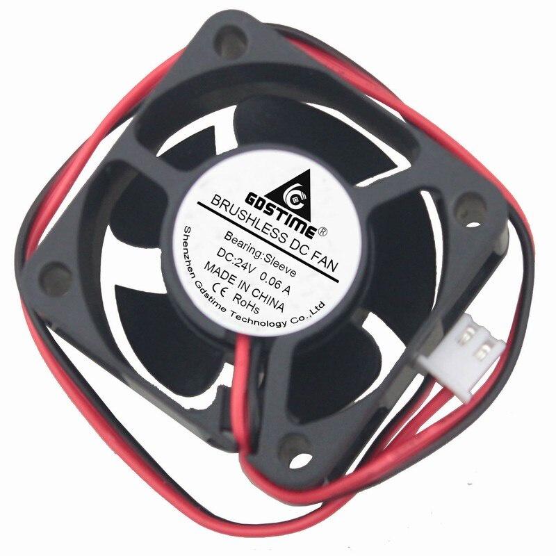 Gdstime 5 Pieces DC 24V 4cm 40x40x20mm 4020 CPU Cooler Brushless Cooling Fan 40mm x 20mm