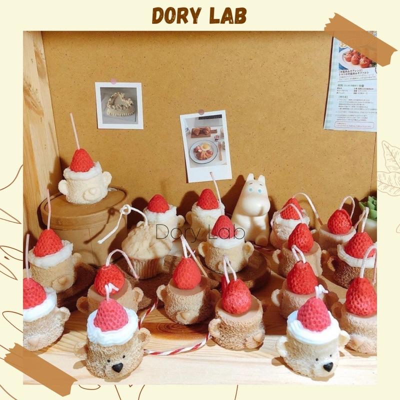 Nến Thơm Đầu Chú Gấu Mix Topping Nhiều Mẫu, Phụ Kiện Decor - Dory Lab