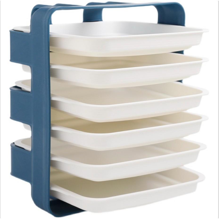 Kệ 6 dĩa đựng thức ăn