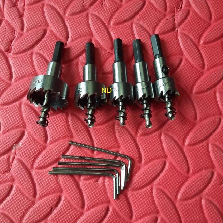 Bộ 5 mũi khoan ,khoét lỗ sắt,thép