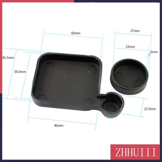 1 Bộ Nắp Ống Kính Máy Ảnh Gopro Hero3 Bằng Silicone Chống Thấm Nước