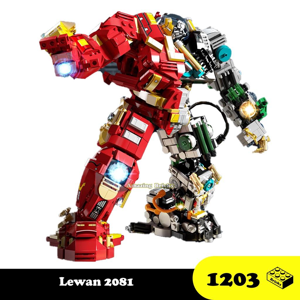 Đồ chơi Lắp ráp Hulkbuster Đặc biệt, Lewan LW2081 Xếp hình thông minh, Mô hình siêu anh hùng Marvel