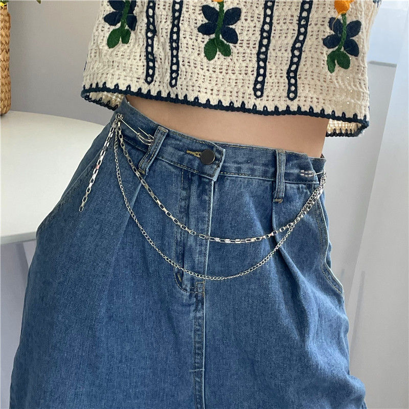 Chuỗi xích đeo quần thời trang unisex cá tính chain 2 lớp