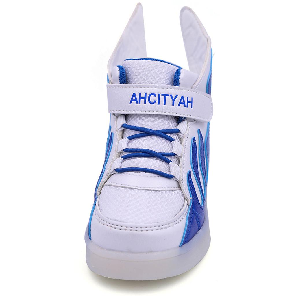 Wings Unisex LED Light up Lace Up Luminous Sneakers Kids Casual Shoes
