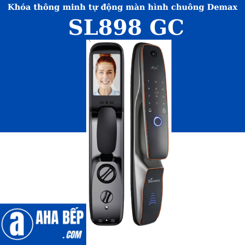 Khóa Thông Minh Tự Động Demax SL898 GC. Hàng Chính Hãng