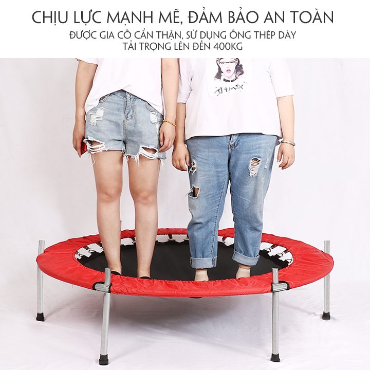 Nhà Nhún Nhảy Cho Bé - Nhà Nhún Cho Bé - Nhà Nhún Lò Xo Cho Bé Kích Thước 140 x 122cm, Khung Thép Cường Lực Chắc Chắn