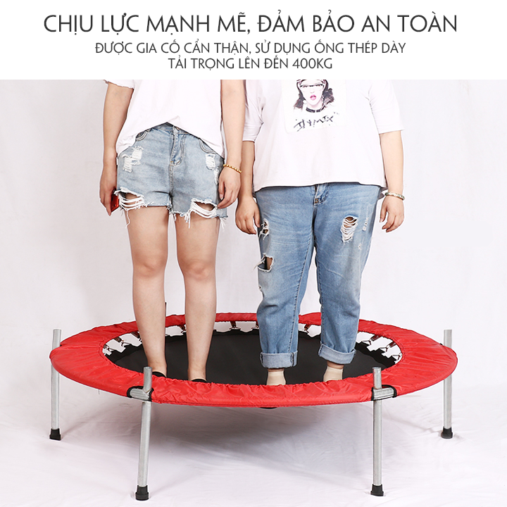 Nhà Nhún Nhảy Cho Bé - Nhà Nhún Cho Bé - Nhà Nhún Lò Xo Cho Bé Kích Thước 140 x 122cm, Khung Thép Cường Lực Chắc Chắn