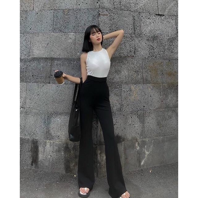 Áo 3L dài Trắng Đen