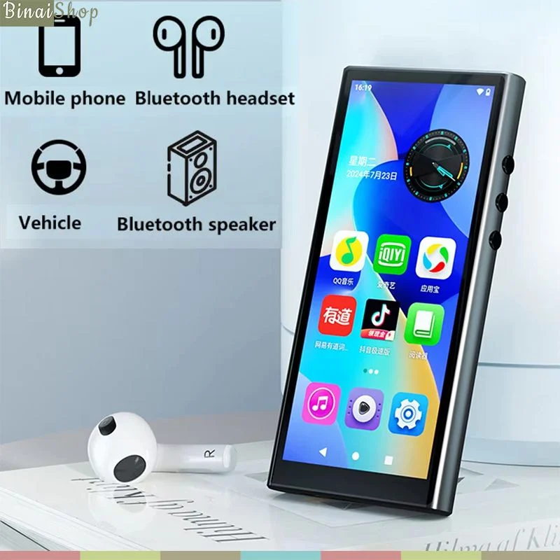 Ruizu H12 - Máy Nghe Nhạc, Xem Video Màn Hình Cảm Ứng IPS 4.8 Inch, Android 10, Bluetooth 4.2, Kết Nối Wifi, Thời Lượng Pin 20H - Hàng chính hãng