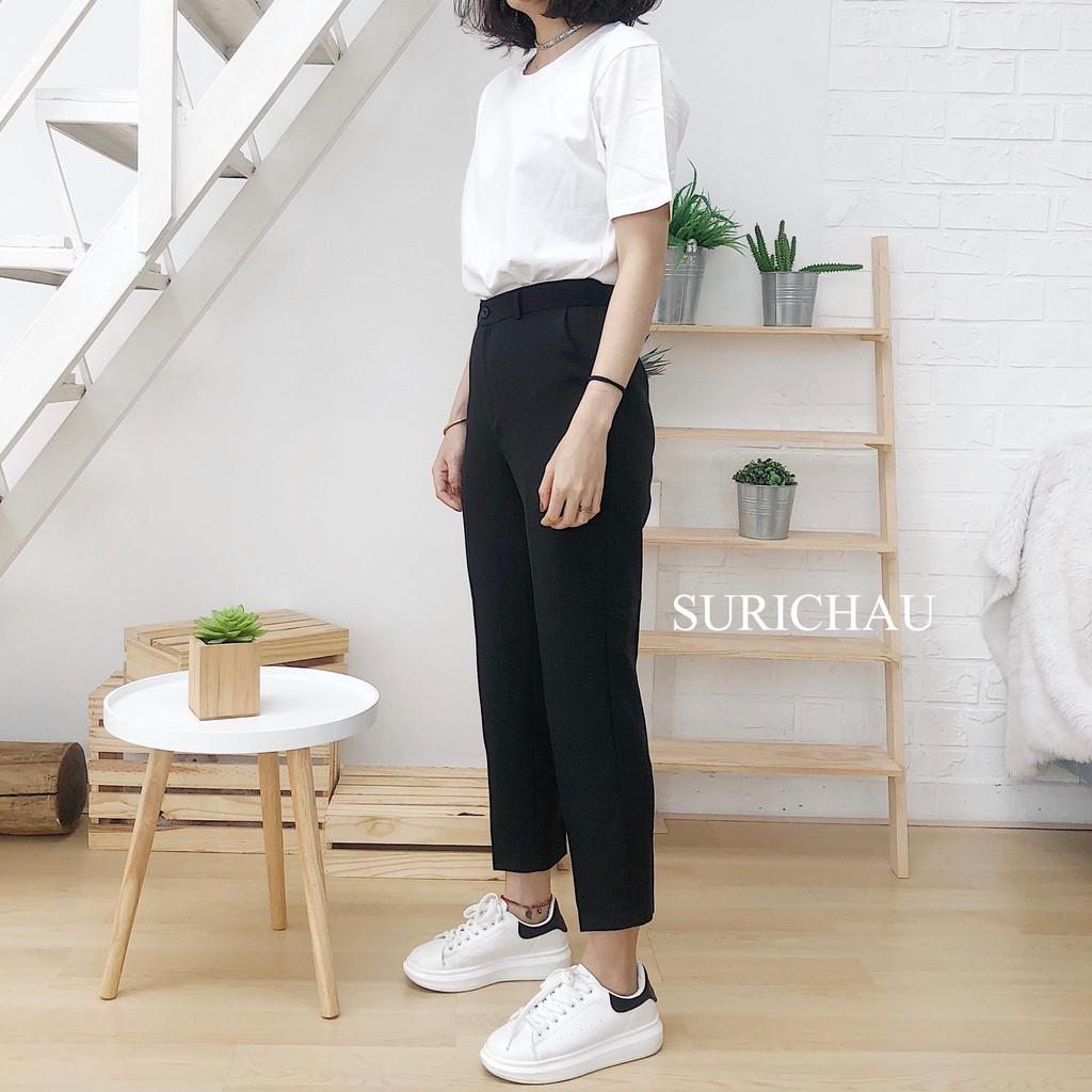 Quần baggy tây công sở bassic mặc đi làm, đi chơi chất vải form đẹp