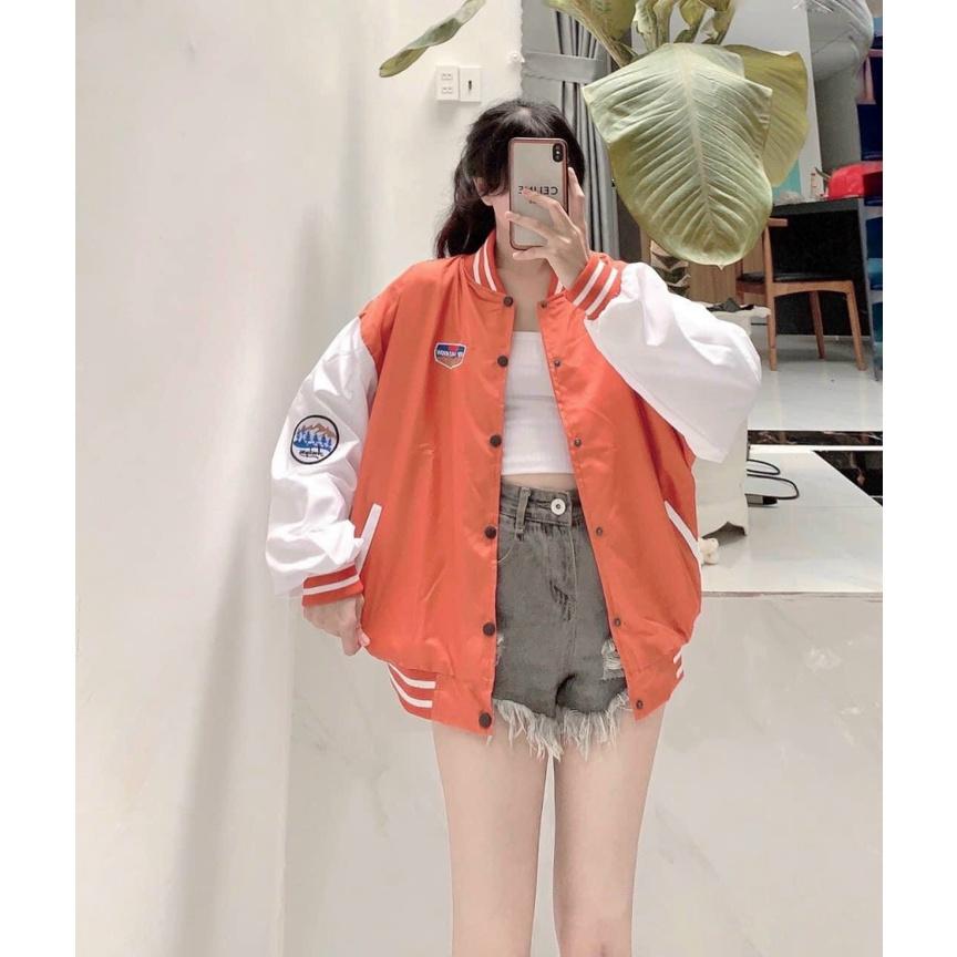 ÁO KHOÁC DÙ BOMBER LOGO THỜI TRANG NỮ - SIÊU XINH , HOT HIT CHO CÁC BẠN TRẺ THỜI TRANG NAM 1986