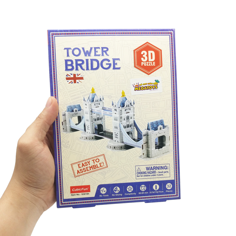 Mô hình giấy 3D - Cầu Tháp London(S3010h)-(32 Mảnh Ghép)