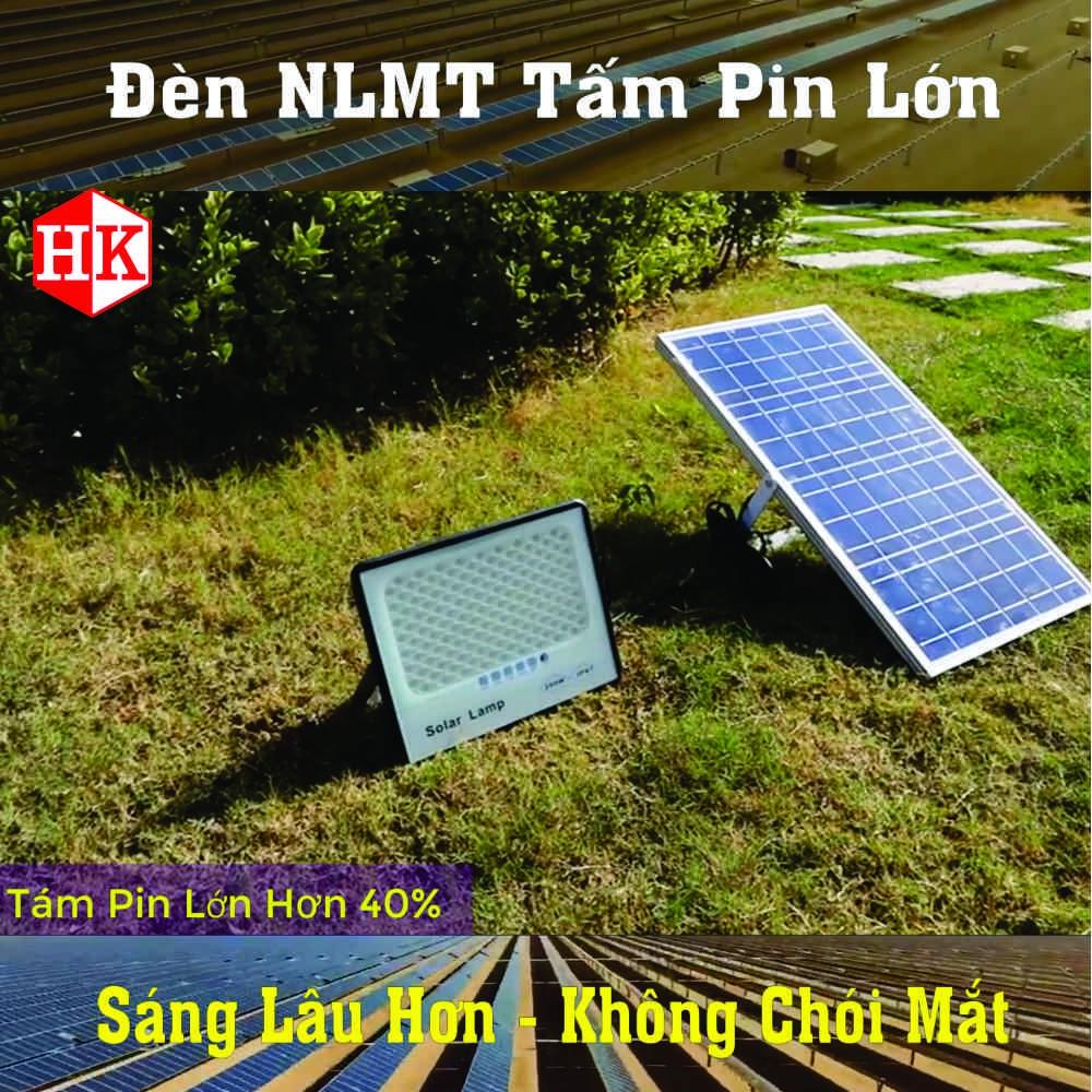 Đèn Năng Lượng Mặt Trời 300W - Tấm Pin Lớn (kèm giá đỡ tấm pin chuyên dụng lắp cột đèn)