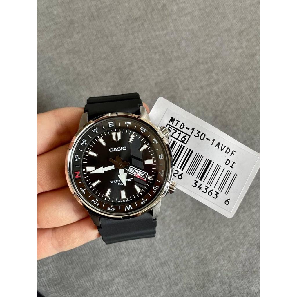 Đồng Hồ Nam Dây Nhựa Casio Standard MTD-130-1AVDF Chính Hãng | MTD-130-1A