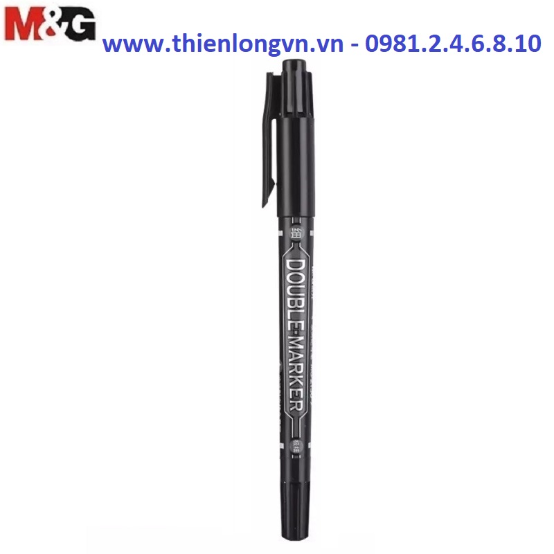 Bút dạ kính hai đầu M&amp;G - 2130 màu đen