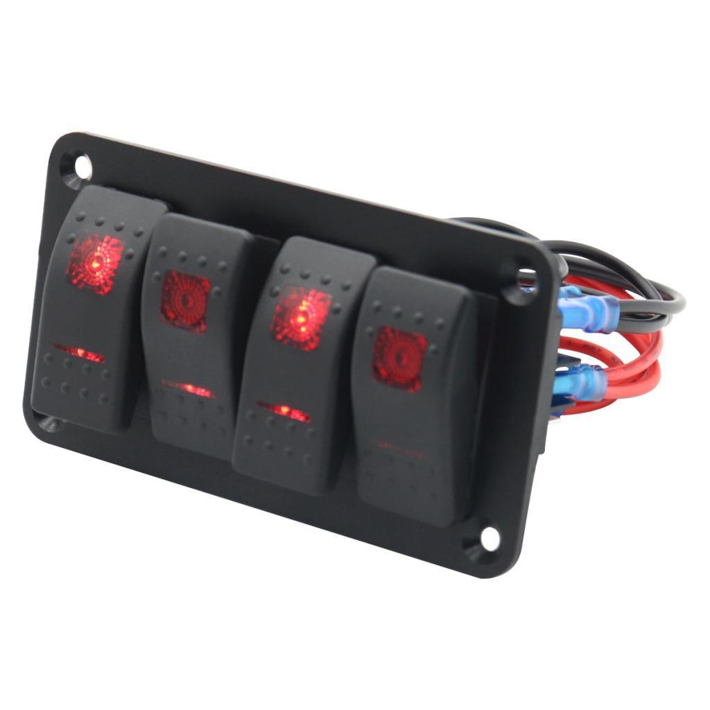 Rocker Switch Panel Durable Multipurpose for Automotive Caravan Bus
