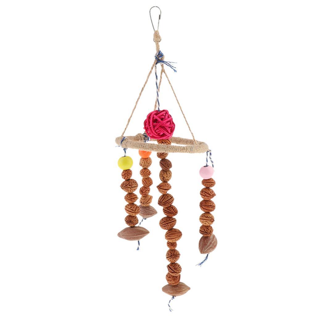 Wooden Cage Perch Parrot Training Swing Toys Bird Cage Accessories