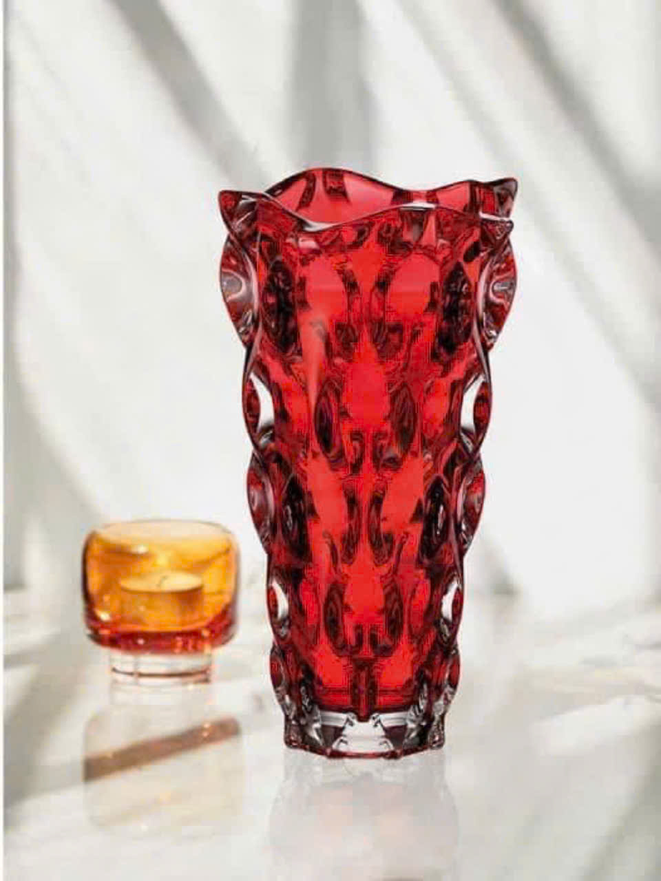 Lọ hoa pha lê Bohemia Samba 30.5cm Hàng chính hãng