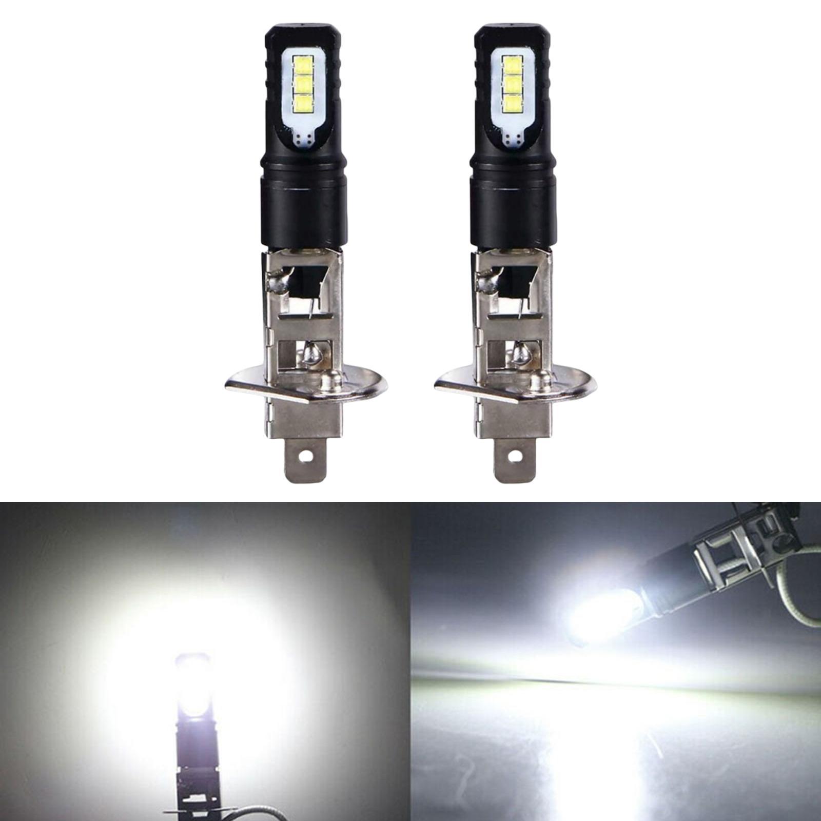 2-Pack LED Fog Lamp Bulbs H1 H3 1200LM Daytime Running Lights Fit for Car Lighting Components