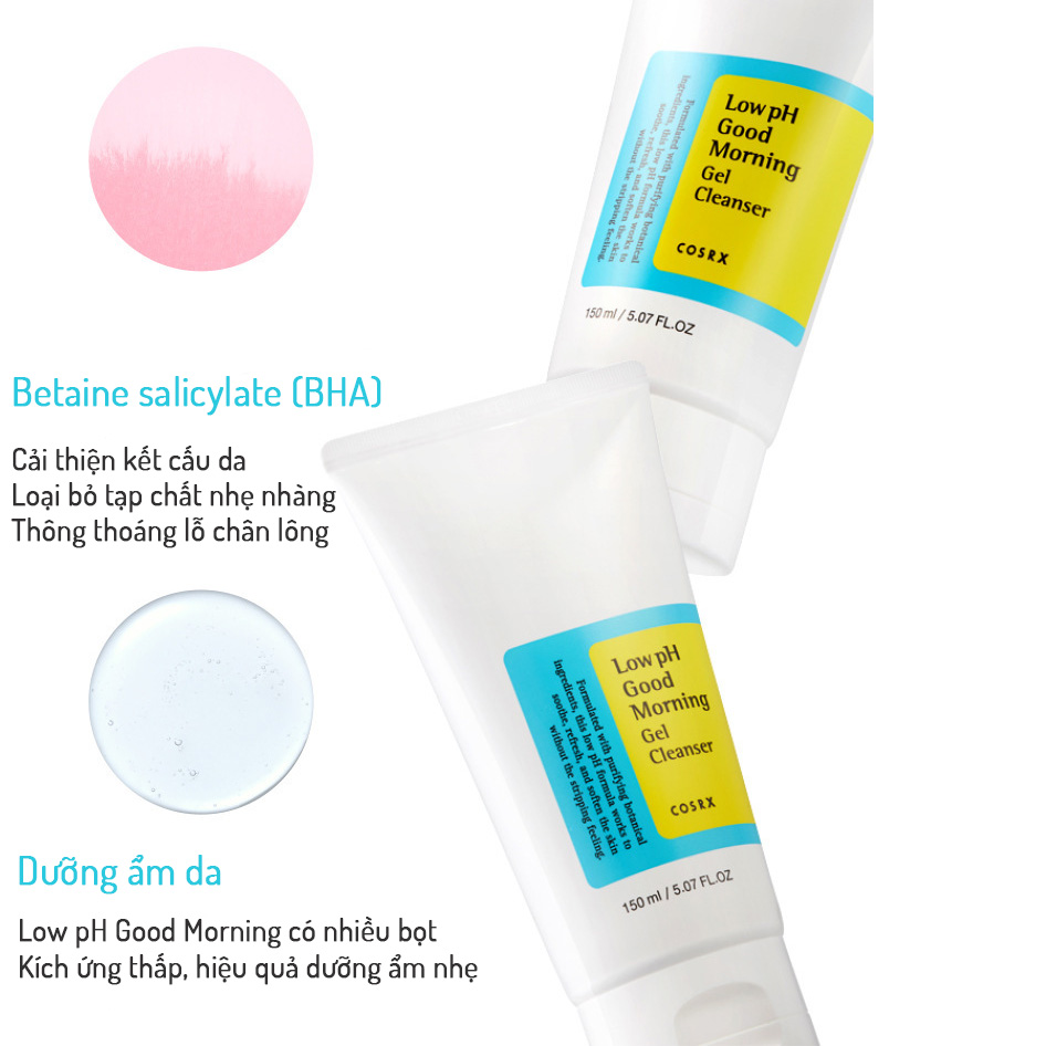 Sữa Rửa Mặt Hàn Quốc Low PH Good Morning Gel Cleanser 150ml