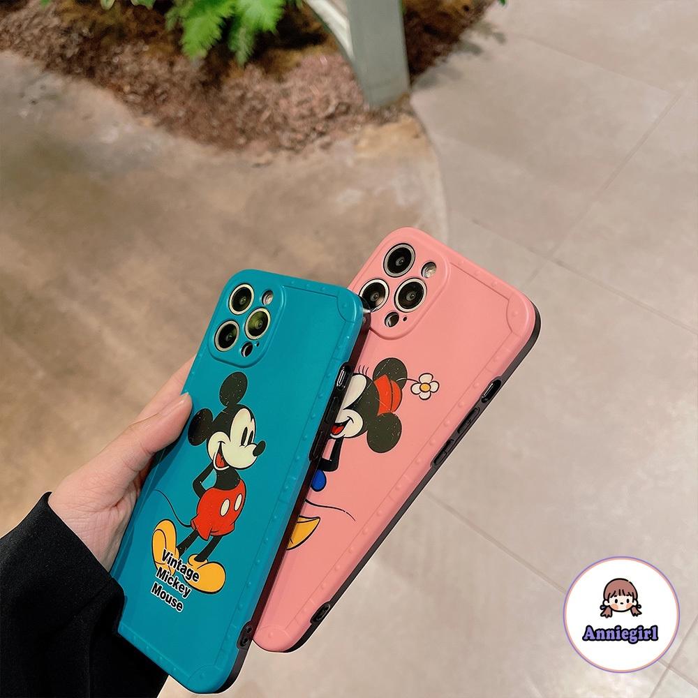 Mickey Minnie Mouse Couple Phone Case for IPhone 12 11 Pro Max X XR Ultra Hybrid Dirt Resistant Soft IMD Back Cover