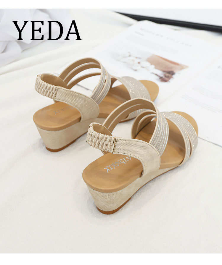 Giày quai ngang nữ giày sandals nữ dép quai hậu nữ cao 5 cm - 1418-438