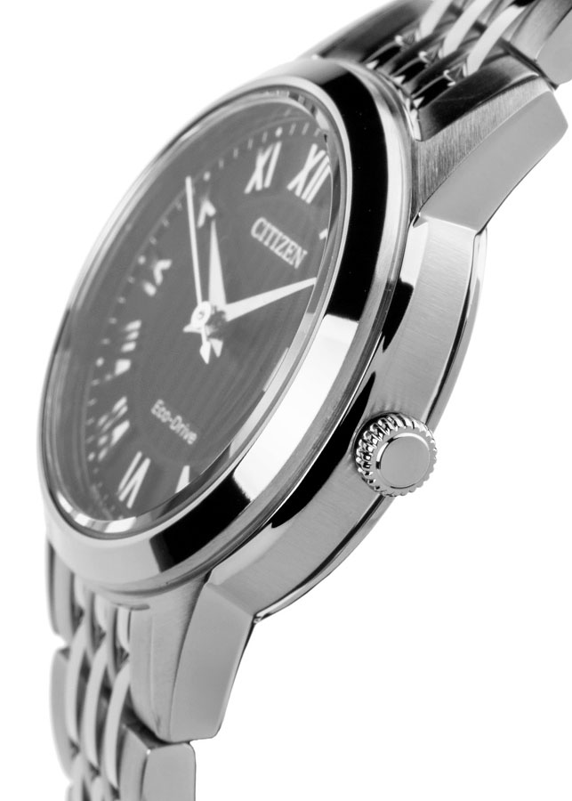 Đồng Hồ Nữ Citizen Dây Thép Không Gỉ FE1080-51E - Mặt Đen