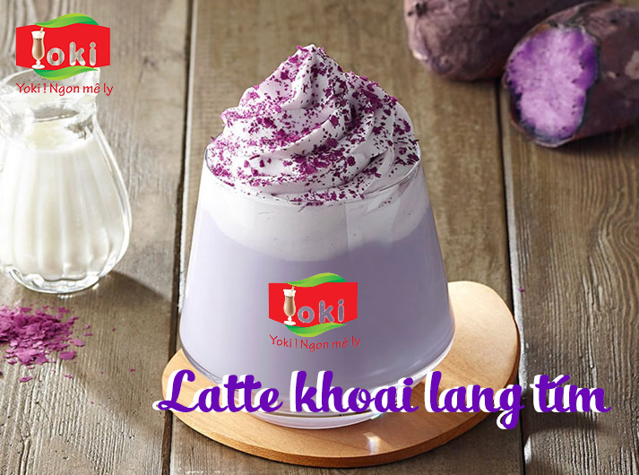 Latte Khoai lang tím Yoki