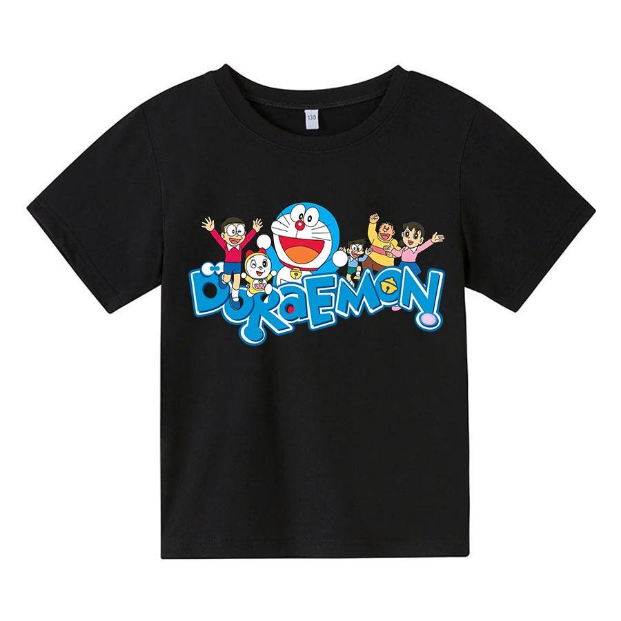 Áo thun trẻ em gia đình doraemon Có size người lớn, King Cotton