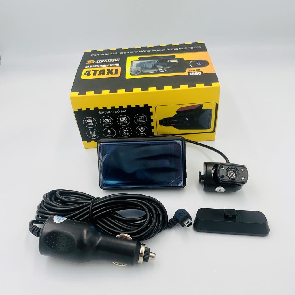 Camera hành trình ô tô 4taxi XETABON ống kính kép ghi hình buồng lái DVR 1080P Bảo Hành 1 đổi 1 trong 12 tháng