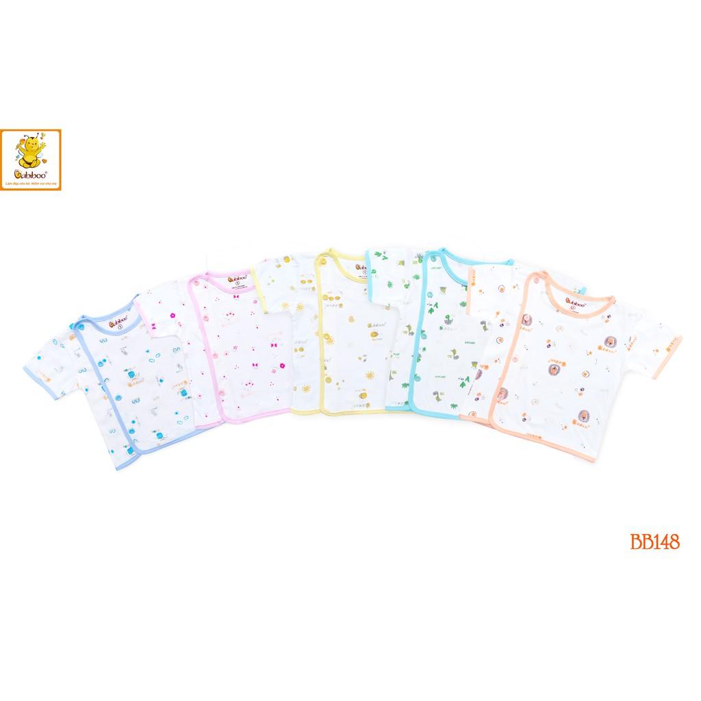 Áo sơ sinh Bác sĩ tay ngắn in hình cute 100% cotton - B148 - Xanh dương