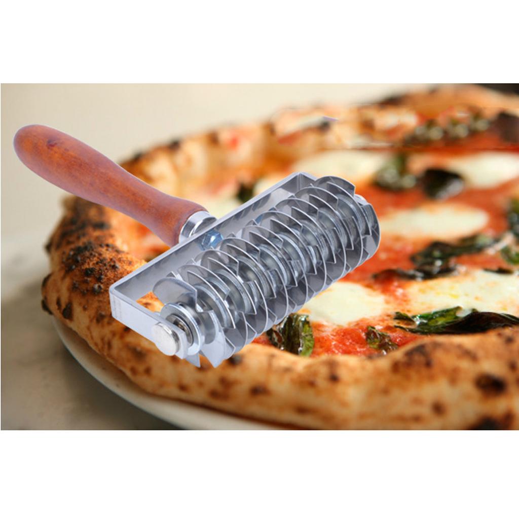Stainless Steel Lattice Cutter Roller Pastry Bread Pizza Pie Dough Cutter