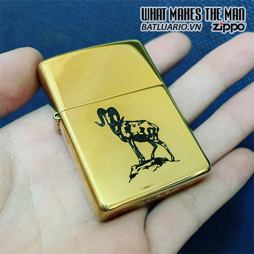 Bật Lửa Zippo 254B Khắc Dê 05 – Zippo 254B.Mui05