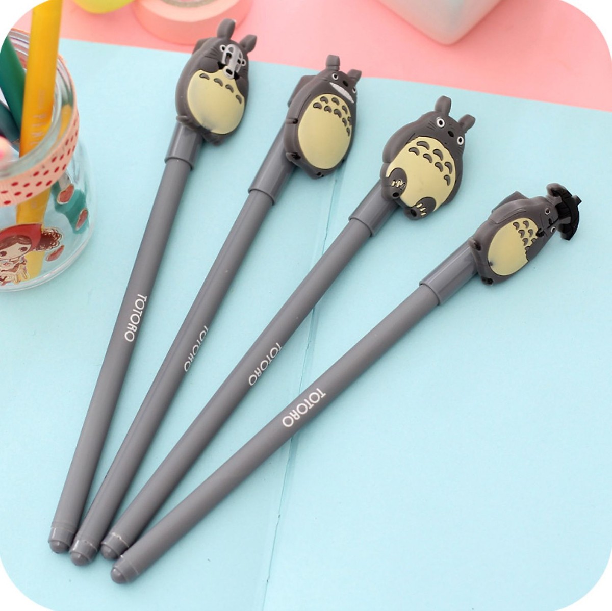 Combo 3 bút bi nước hoạt hình giao ngẫu nhiên BB16 To béo