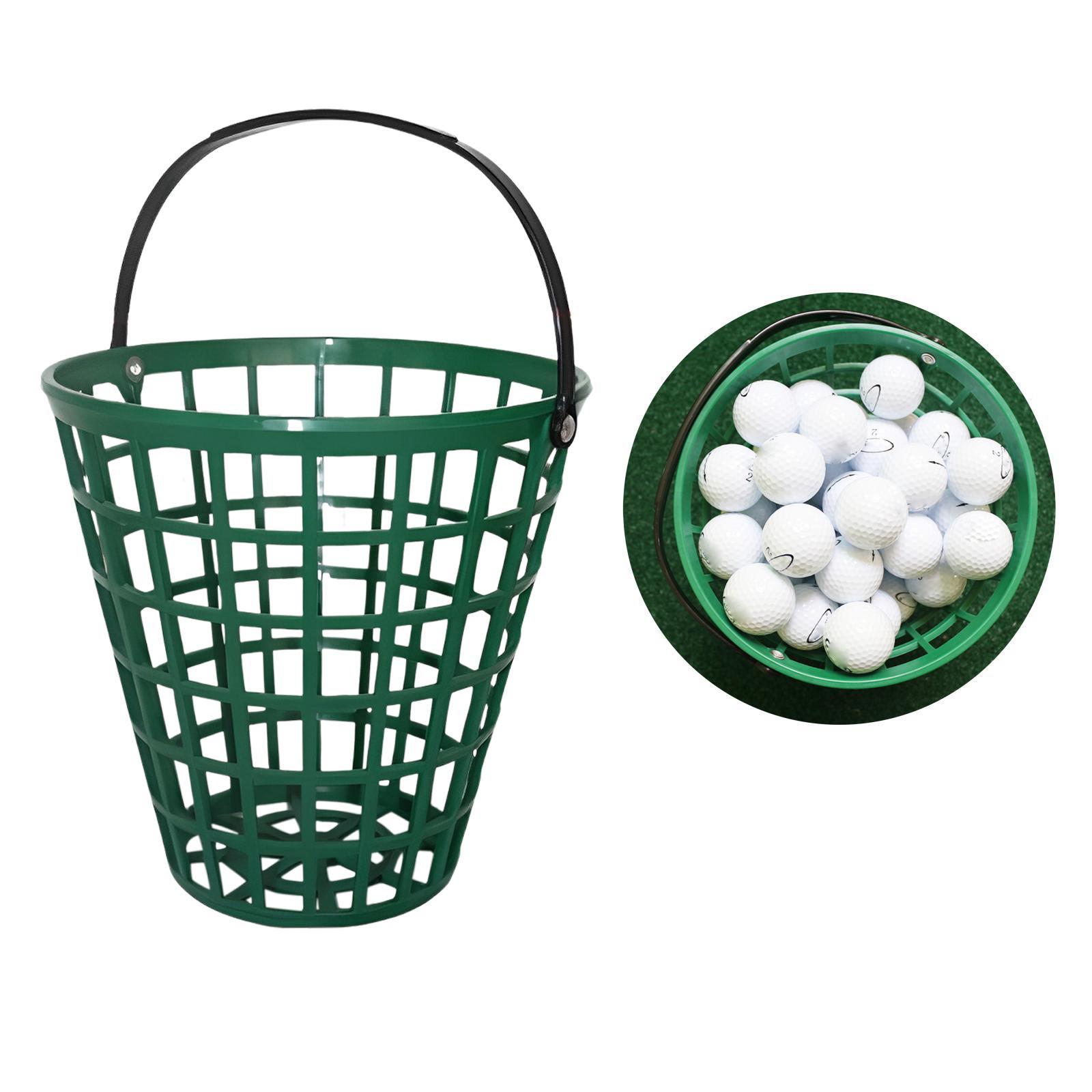Golf Ball Basket, Golf Range Bucket, Carrier Golf Ball Holder Display, Outside Portable Pingpong Ball Basket, Golf Ball Bucket Storage Organizer