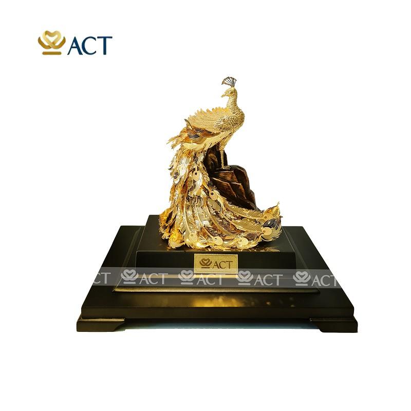 TƯỢNG CHIM PHƯỢNG HOÀNG DÁT VÀNG