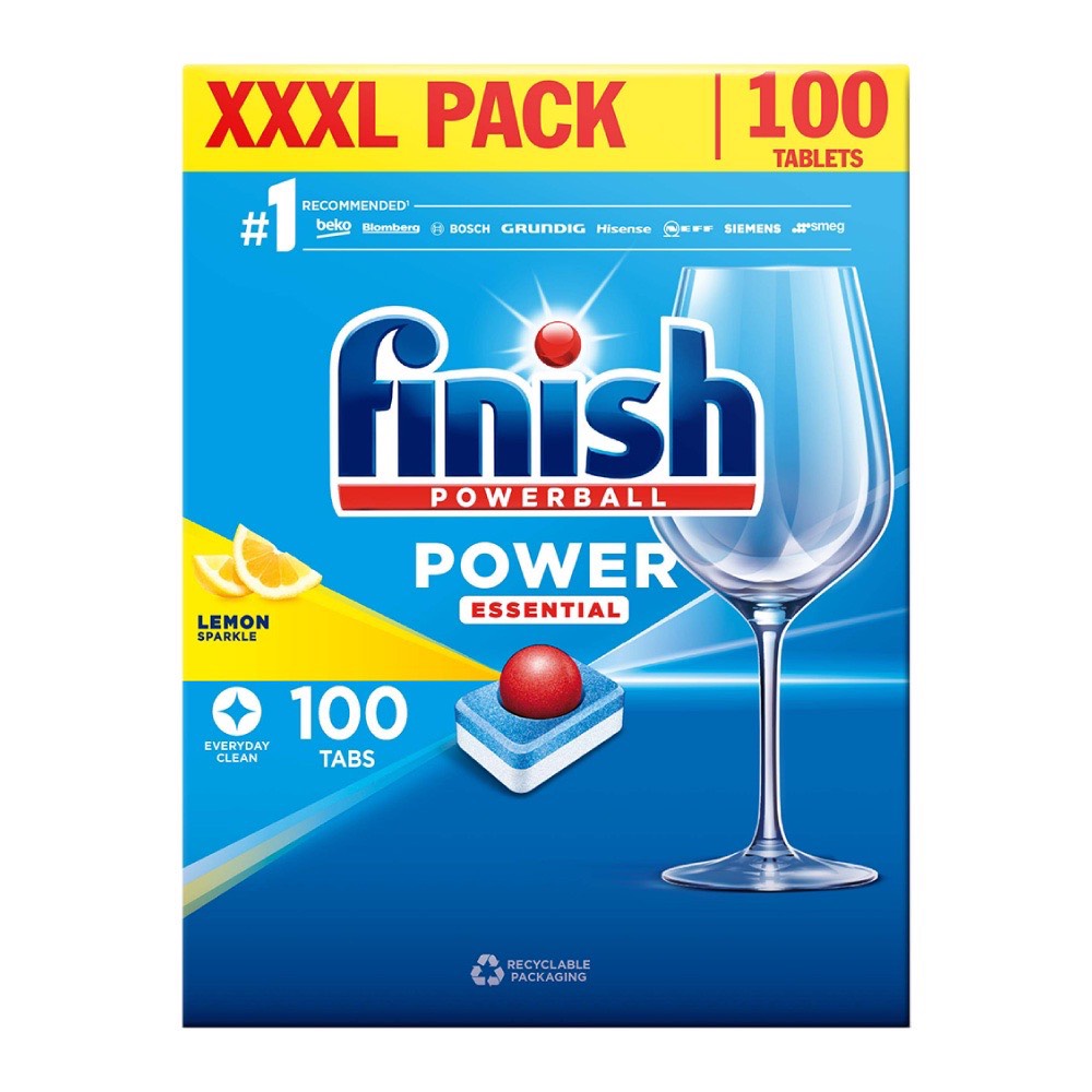 Viên rửa bát Finish (ALL IN 1) ESSENTIAL 100 - 120 viên